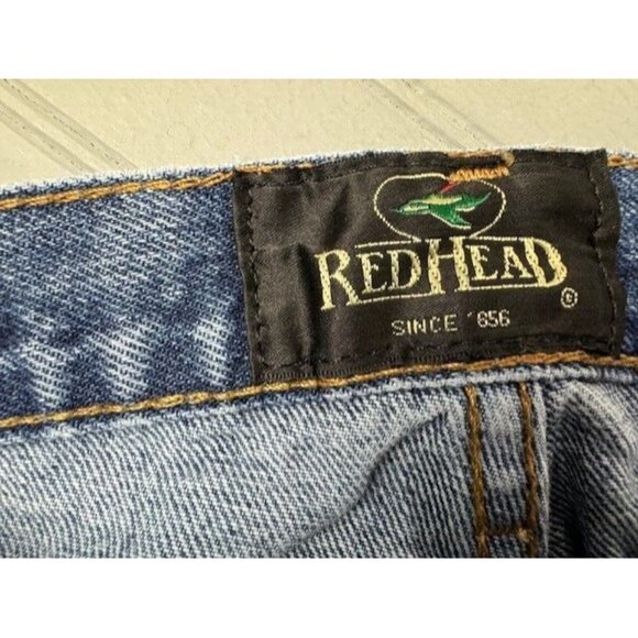 Redhead Size 32x34 Mens Jeans Relaxed Straight Med Wash Cotton (Actual I… - Picture 2 of 4